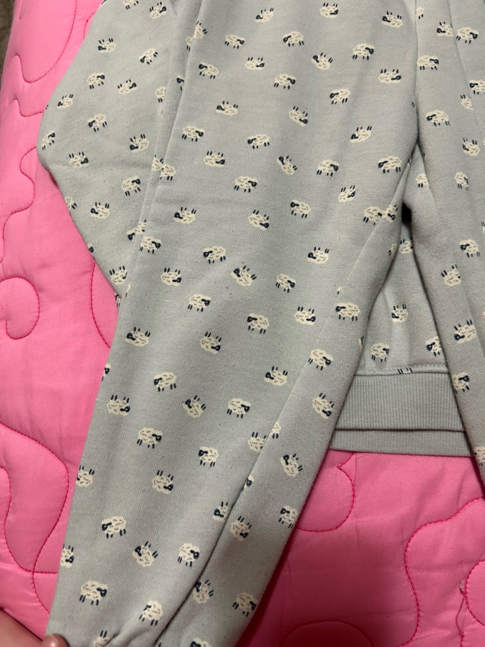 KIDS SHEEP PRINT MATCHING SET - Picture 5 of 7